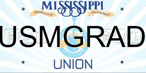USMGRAD Mississippi License Plate