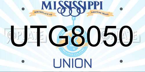 UTG8050 Mississippi License Plate