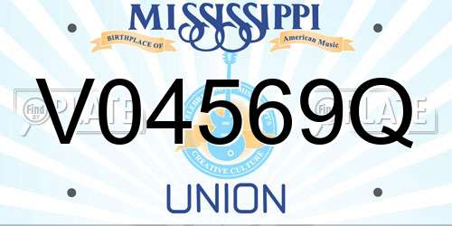 V04569Q Mississippi License Plate