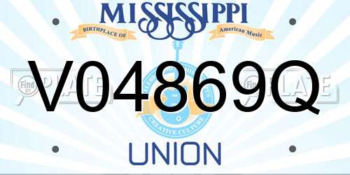 V04869Q Mississippi License Plate