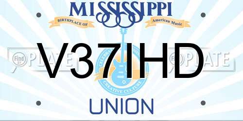 V37IHD Mississippi License Plate