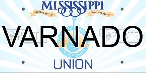 VARNADO Mississippi License Plate