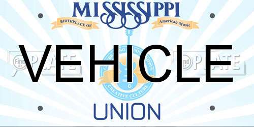 VEHICLE Mississippi License Plate