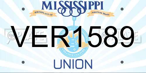 VER1589 Mississippi License Plate