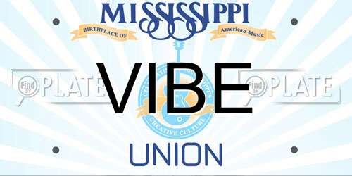 VIBE Mississippi License Plate