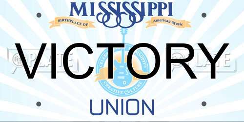 VICTORY Mississippi License Plate