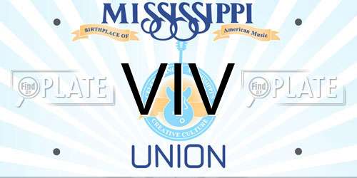 VIV Mississippi License Plate