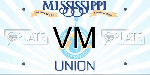 VM Mississippi License Plate