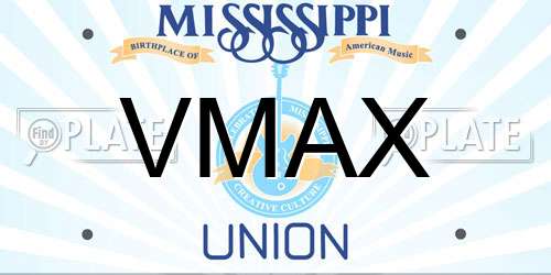 VMAX Mississippi License Plate