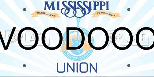 VOODOOO Mississippi License Plate