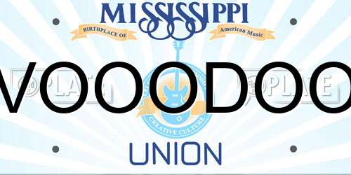 VOOODOO Mississippi License Plate