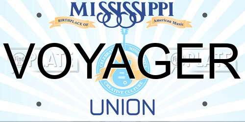 VOYAGER Mississippi License Plate
