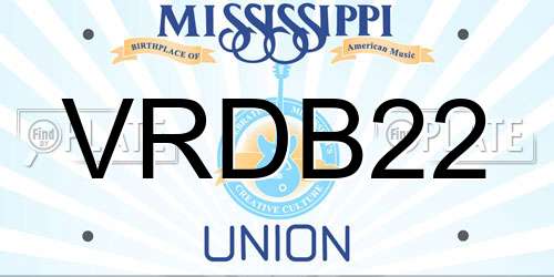 VRDB22 Mississippi License Plate