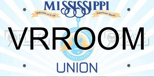 VRROOM Mississippi License Plate