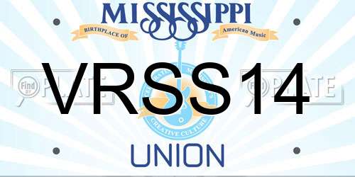 VRSS14 Mississippi License Plate