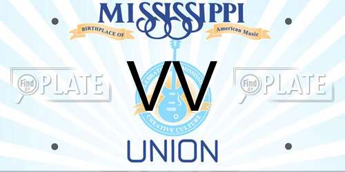 VV Mississippi License Plate
