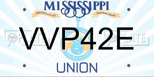 VVP42E Mississippi License Plate