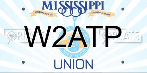 W2ATP Mississippi License Plate