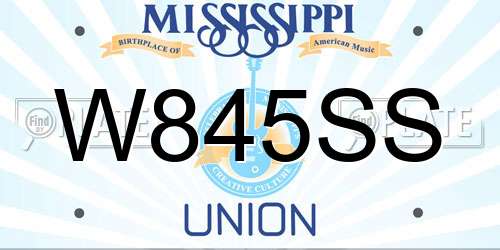 W845SS Mississippi License Plate
