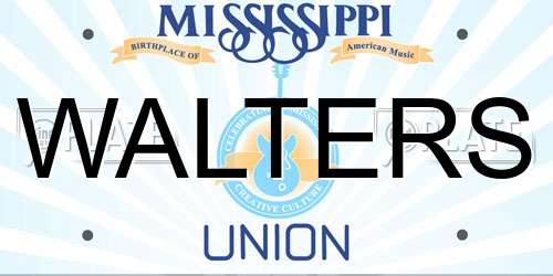 WALTERS Mississippi License Plate