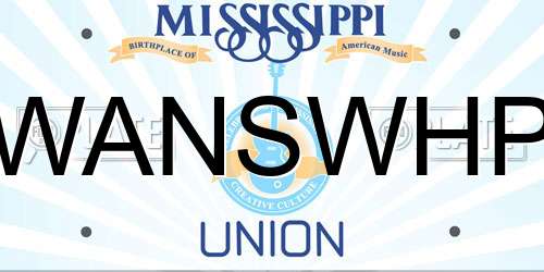 WANSWHP Mississippi License Plate