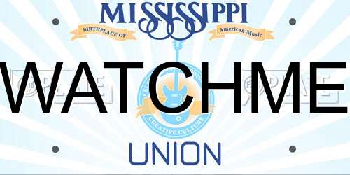 WATCHME Mississippi License Plate