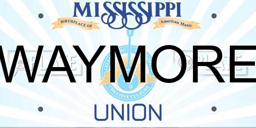 WAYMORE Mississippi License Plate