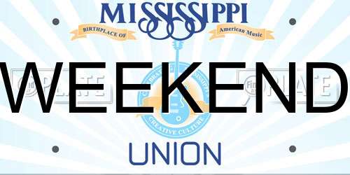 WEEKEND Mississippi License Plate