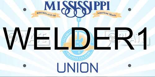WELDER1 Mississippi License Plate