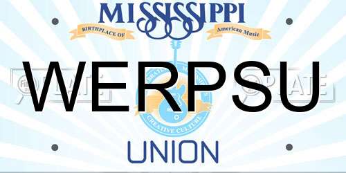 WERPSU Mississippi License Plate