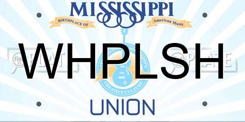 WHPLSH Mississippi License Plate