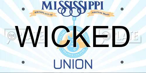 WICKED Mississippi License Plate