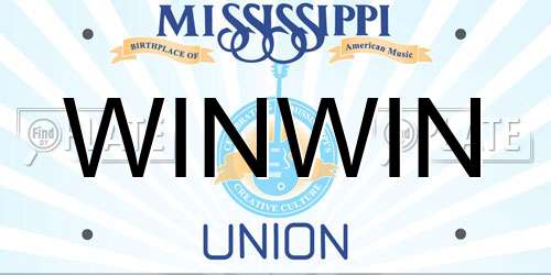 WINWIN Mississippi License Plate
