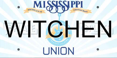 WITCHEN Mississippi License Plate
