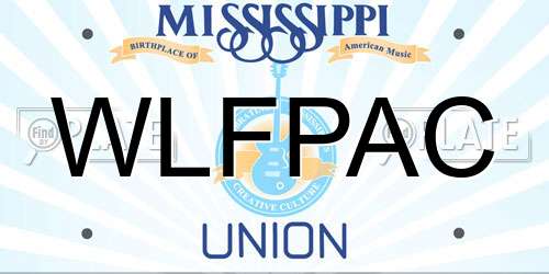 WLFPAC Mississippi License Plate