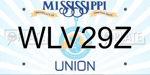 WLV29Z Mississippi License Plate