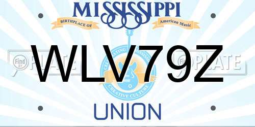 WLV79Z Mississippi License Plate