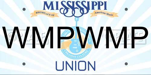 WMPWMP Mississippi License Plate