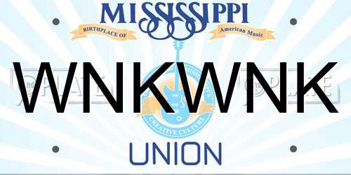 WNKWNK Mississippi License Plate