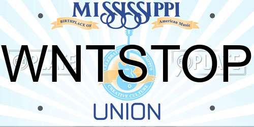 WNTSTOP Mississippi License Plate
