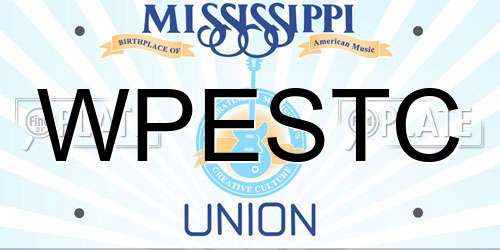 WPESTC Mississippi License Plate