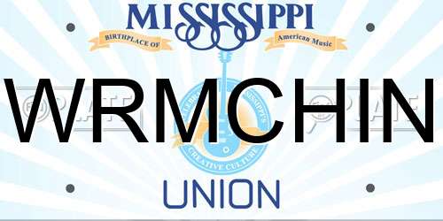 WRMCHIN Mississippi License Plate