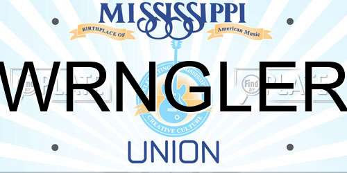 WRNGLER Mississippi License Plate