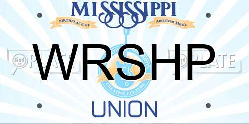 WRSHP Mississippi License Plate