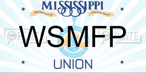 WSMFP Mississippi License Plate