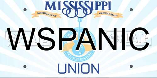 WSPANIC Mississippi License Plate