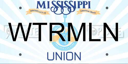 WTRMLN Mississippi License Plate