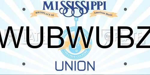 WUBWUBZ Mississippi License Plate