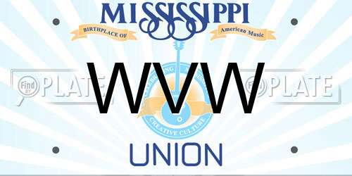 WVW Mississippi License Plate