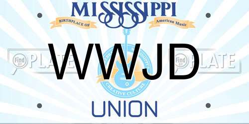 WWJD Mississippi License Plate